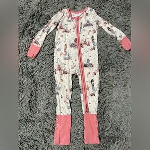 Big Dreams Little Jammies Mermaid Cove Bamboo Zippy Size 6/12 EUC